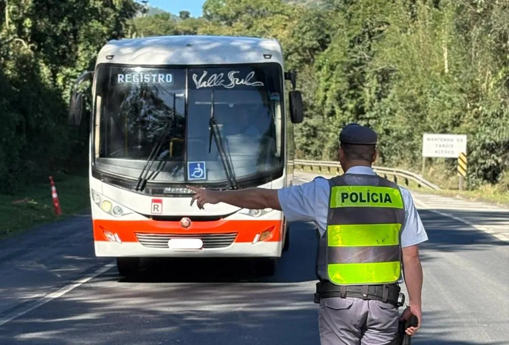PM Rodoviária realiza operação em rodovias estaduais do Vale do Ribeira