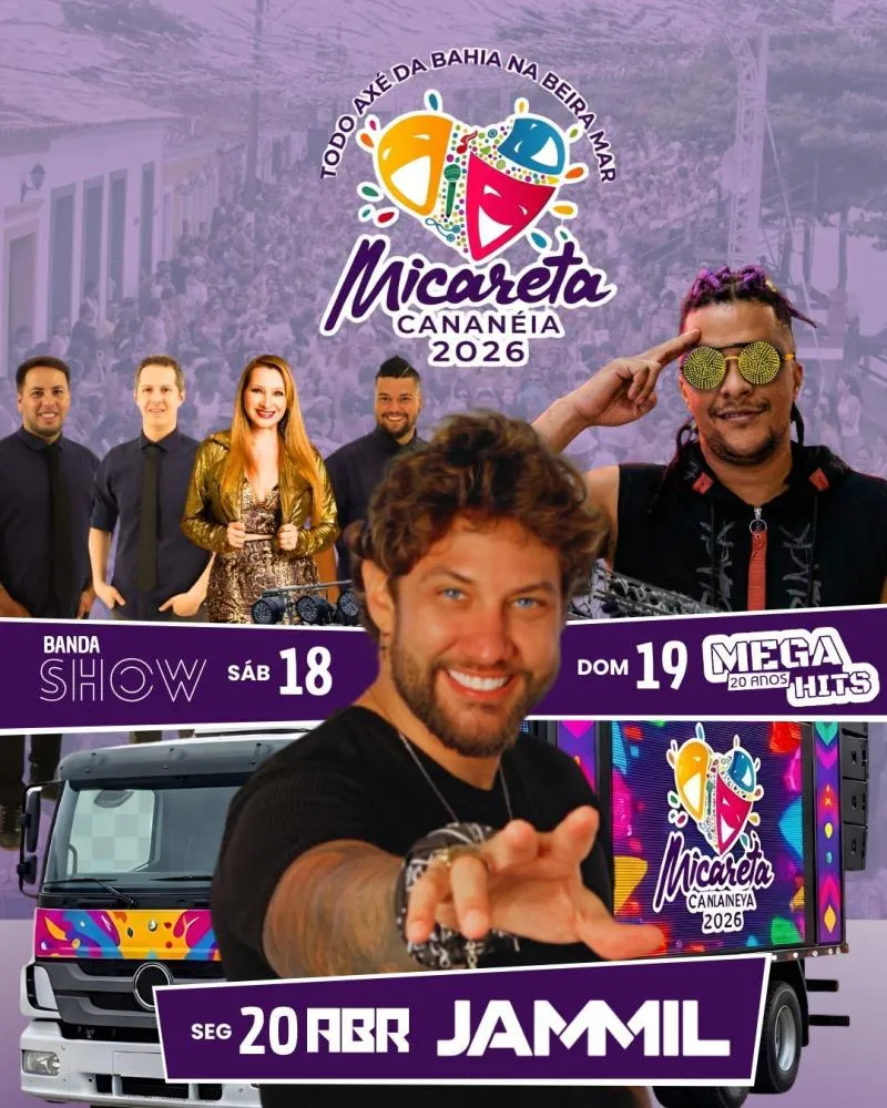 CANANÉIA PROMOVE MICARETA 2026 NO FERIADO DE TIRADENTES