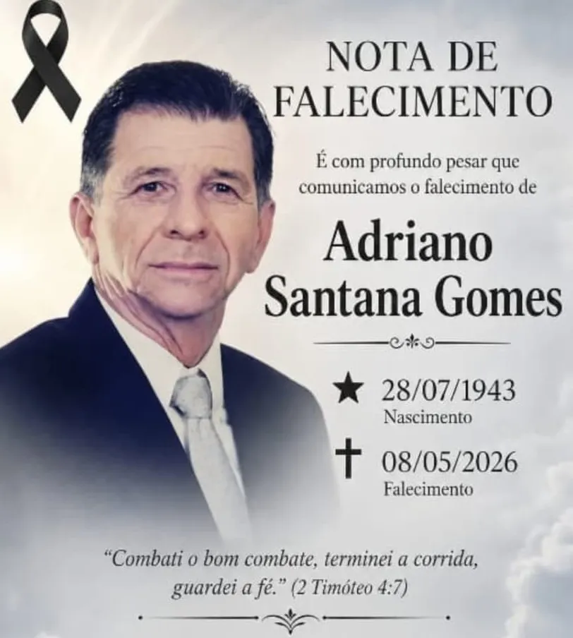PARIQUERA-AÇU SE DESPEDE DE ADRIANO SANTANA GOMES AOS 82 ANOS