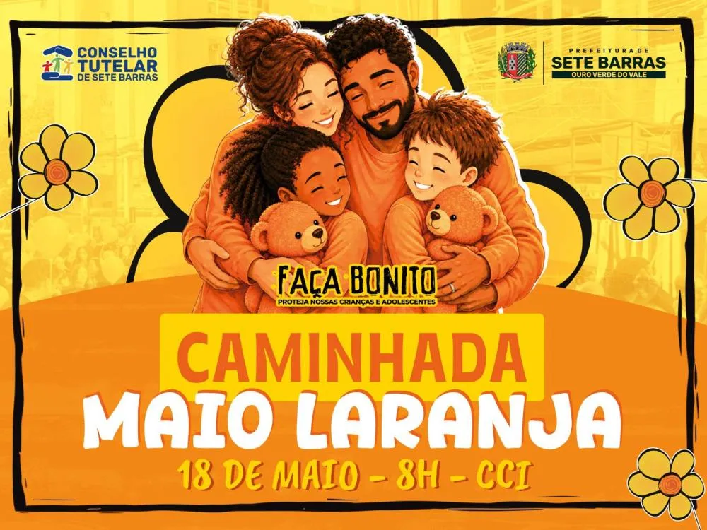 SETE BARRAS REALIZA CAMINHADA DO MAIO LARANJA NESTA SEGUNDA-FEIRA