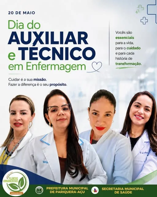 PREFEITURA DE PARIQUERA-AÇU HOMENAGEIA AUXILIARES E TÉCNICOS EM ENFERMAGEM